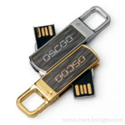 Pure metal twister USB flash drive